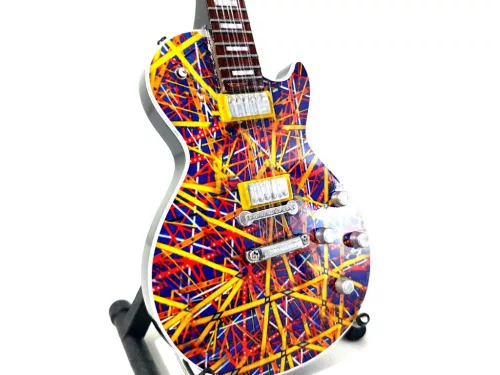 Miniatură chitara Indomini MGT-7849, Greta Van Flet Jacob Kiszka, lemn de mahon, plastic și metal