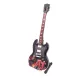 Miniatură chitara Indomini MGT-8518, 24,5 cm Angus Young style, lemn de mahon, plastic și metal, înălțime 24,5 cm