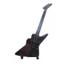 Miniatură chitara Indomini MGT-8860, Inspired by Metallica James Hetfieldeld, lemn de mahon și metal, înălțime 27,5 cm, lățime 9 cm