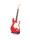 Miniatură chitara Indomini BMG-009, 15cm Mark Knopfler style, lemn de mahon, plastic și metal, 15,5 x 6 x 0,4 cm