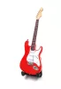Miniatură chitara Indomini BMG-009, 15cm Mark Knopfler style, lemn de mahon, plastic și metal, 15,5 x 6 x 0,4 cm