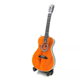   Miniatură chitara Indomini BMG-031, classical 15cm Paco de Lucia style, lemn de mahon, plastic și metal, 15,5 x 6 x 0,4 cm, stil clasic