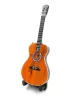 Miniatură chitara Indomini BMG-031, classical 15cm Paco de Lucia style, lemn de mahon, plastic și metal, 15,5 x 6 x 0,4 cm, stil clasic